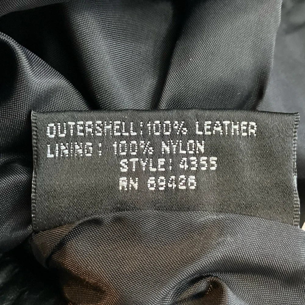 Vintage 80s Womens Byrnes & Baker Black Leather High Rise Pencil Skirt Size 4 - Picture 8 of 8